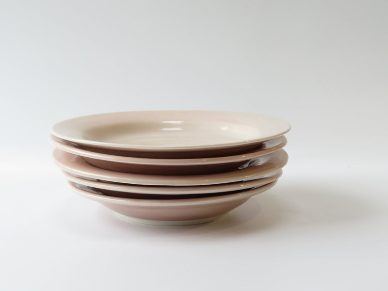 Set of 5 blush Pink Side Plates  (No 9)