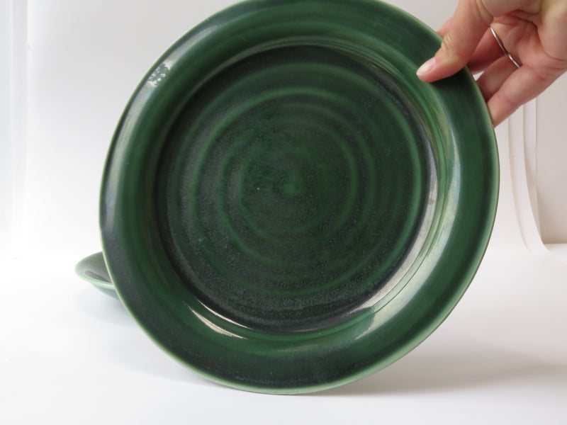 Set of 2 Green Dinner Plates (No 12)